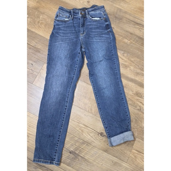 Judy Blue Denim - Judy Blue Jeans Womens 5 x 26 Medium Wash Slim Fit Mid Rise JB82549DK